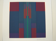 Karl Gerstner: Synchromie Sérigraphie No. 5/30, 45,5 x 35,5 cm,  EUR 320,-